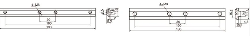Conector Link-8-8-40 para la conexión rectilínea de la extensión
